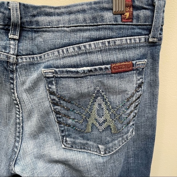 Vintage 7 For All Mankind A Pocket Embellished Jeans - Picture 3 of 10